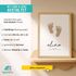 Baby Poster mit Geburtsdaten personalisieren Geburtsposter mit Name, Datum, Gewicht & Größe Hand- oder Fußabdruck SpecialMe® preview
