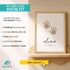 Baby Poster mit Geburtsdaten personalisieren Geburtsposter mit Name, Datum, Gewicht & Größe Hand- oder Fußabdruck SpecialMe® preview