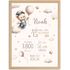 Baby Poster mit Geburtsdaten personalisiert | Teddybär mit Luftballon | Aquarell Kunstdruck | Wunschname Geburtsdatum SpecialMe® preview