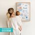 Baby Poster personalisiert Junge | Geburtsposter mit Name Geburtsdaten Bär | Wandbild fürs Babyzimmer | Geschenk zur Geburt SpecialMe®preview