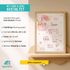 Baby Poster personalisiert Mädchen | Geburtsposter mit Name, Geburtsdaten und Hase |  Wandbild fürs Babyzimmer |Geschenk zur Geburt SpecialMe® preview