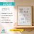 Baby Poster personalisiert mit Geburtsdaten – Geburtsposter mit Elefant Wolken Sternen – Name Datum Größe Gewicht – Geschenk Geburt SpecialMe® preview