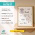 Baby Poster personalisiert mit Geburtsdaten – Geburtsposter mit Elefant Wolken Sternen – Name Datum Größe Gewicht – Geschenk Geburt SpecialMe® preview