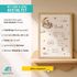 Baby Poster personalisiert mit Geburtsdaten – Geburtsposter mit Teddybär, Wolken & Sternen – Name Datum Größe Gewicht – Geschenk zur Geburt SpecialMe® preview