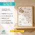 Baby Poster personalisiert mit Geburtsdaten – Geburtsposter mit Teddybär, Wolken & Sternen – Name Datum Größe Gewicht – Geschenk zur Geburt SpecialMe® preview