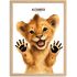 Baby-Poster personalisiert mit Handabdruck – Tierposter Geschenke zur Geburt, Taufgeschenke & Geburtsgeschenke SpecialMe®preview