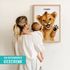Baby-Poster personalisiert mit Handabdruck – Tierposter Geschenke zur Geburt, Taufgeschenke & Geburtsgeschenke SpecialMe®preview