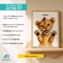 Baby-Poster personalisiert mit Handabdruck – Tierposter Geschenke zur Geburt, Taufgeschenke & Geburtsgeschenke SpecialMe®preview