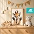 Baby-Poster personalisiert mit Handabdruck – Tierposter Geschenke zur Geburt, Taufgeschenke & Geburtsgeschenke SpecialMe®preview