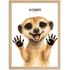 Baby-Poster personalisiert mit Handabdruck – Tierposter Geschenke zur Geburt, Taufgeschenke & Geburtsgeschenke SpecialMe®preview