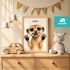 Baby-Poster personalisiert mit Handabdruck – Tierposter Geschenke zur Geburt, Taufgeschenke & Geburtsgeschenke SpecialMe®preview