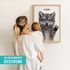 Baby-Poster personalisiert mit Handabdruck – Tierposter Geschenke zur Geburt, Taufgeschenke & Geburtsgeschenke SpecialMe®preview