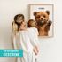 Baby-Poster personalisiert mit Handabdruck – Tierposter Geschenke zur Geburt, Taufgeschenke & Geburtsgeschenke SpecialMe®preview
