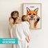 Baby-Poster personalisiert mit Handabdruck – Tierposter Geschenke zur Geburt, Taufgeschenke & Geburtsgeschenke SpecialMe®preview