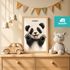 Baby-Poster personalisiert mit Handabdruck – Tierposter Geschenke zur Geburt, Taufgeschenke & Geburtsgeschenke SpecialMe®preview
