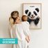 Baby-Poster personalisiert mit Handabdruck – Tierposter Geschenke zur Geburt, Taufgeschenke & Geburtsgeschenke SpecialMe®preview