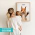 Baby-Poster personalisiert mit Handabdruck – Tierposter Geschenke zur Geburt, Taufgeschenke & Geburtsgeschenke SpecialMe®preview