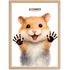 Baby-Poster personalisiert mit Handabdruck – Tierposter Geschenke zur Geburt, Taufgeschenke & Geburtsgeschenke SpecialMe®preview