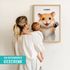 Baby-Poster personalisiert mit Handabdruck – Tierposter Geschenke zur Geburt, Taufgeschenke & Geburtsgeschenke SpecialMe®preview