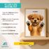 Baby-Poster personalisiert mit Handabdruck – Tierposter Geschenke zur Geburt, Taufgeschenke & Geburtsgeschenke SpecialMe®preview