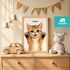 Baby-Poster personalisiert mit Handabdruck – Tierposter Geschenke zur Geburt, Taufgeschenke & Geburtsgeschenke SpecialMe®preview