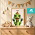 Baby-Poster personalisiert mit Handabdruck – Tierposter Geschenke zur Geburt, Taufgeschenke & Geburtsgeschenke SpecialMe®preview