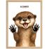 Baby-Poster personalisiert mit Handabdruck – Tierposter Geschenke zur Geburt, Taufgeschenke & Geburtsgeschenke SpecialMe®preview