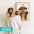 Baby-Poster personalisiert mit Handabdruck – Tierposter Geschenke zur Geburt, Taufgeschenke & Geburtsgeschenke SpecialMe®preview