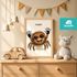 Baby-Poster personalisiert mit Handabdruck – Tierposter Geschenke zur Geburt, Taufgeschenke & Geburtsgeschenke SpecialMe®preview
