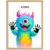 Baby-Poster personalisiert mit Handabdruck – Tierposter Geschenke zur Geburt, Taufgeschenke & Geburtsgeschenke SpecialMe®preview