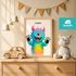 Baby-Poster personalisiert mit Handabdruck – Tierposter Geschenke zur Geburt, Taufgeschenke & Geburtsgeschenke SpecialMe®preview