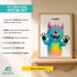 Baby-Poster personalisiert mit Handabdruck – Tierposter Geschenke zur Geburt, Taufgeschenke & Geburtsgeschenke SpecialMe®preview