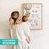 Baby Poster personalisiert mit Teddybär & Heißluftballon –|Geburtsposter mit Name Geburtsdatum Gewicht Größe |Geschenk Geburt |Deko fürs Babyzimmer SpecialMe® preview