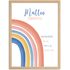 Baby Poster Regenbogen | personalisiertes Geburtsposter mit Name Geburtsdatum Uhrzeit Gewicht Größe | Geschenk Geburt SpecialMe® SpecialMe® preview
