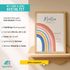 Baby Poster Regenbogen | personalisiertes Geburtsposter mit Name Geburtsdatum Uhrzeit Gewicht Größe | Geschenk Geburt SpecialMe® SpecialMe® preview