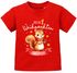 Baby Shirt Kurzarm Eichhörnchen Weihnachtsmotiv personalisiert Spruch Mein erstes Weihnachten XMAS Outfit Babyshirt SpecialMe®preview