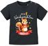 Baby Shirt Kurzarm Eichhörnchen Weihnachtsmotiv personalisiert Spruch Mein erstes Weihnachten XMAS Outfit Babyshirt SpecialMe®preview