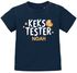Baby Shirt kurzarm Kekstester mit Wunschname personalisiert Cookie Monster Weihnachten XMAS Outfit Babyshirt Jungen MoonWorks®preview