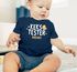 Baby Shirt kurzarm Kekstester mit Wunschname personalisiert Cookie Monster Weihnachten XMAS Outfit Babyshirt Jungen MoonWorks®preview