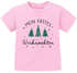 Baby Shirt kurzarm Spruch Mein erstes Weihnachten Babyshirt Weihnachtsmotiv Tannenbäume XMAS Outfit Jungen Mädchen SpecialMe®preview