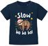 Baby Shirt kurzarm Weihnachten Slow Ho ho ho Faultier Babyshirt Jungen MädchenMoonworks®preview