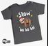 Baby Shirt kurzarm Weihnachten Slow Ho ho ho Faultier Babyshirt Jungen MädchenMoonworks®preview