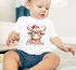Baby Shirt kurzarm Weihnachten Weihnachtstiere Rentier Elch Kuh personalisiert mit Namen Babyshirt Jungen Mädchen SpecialMe®preview