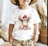 Baby Shirt kurzarm Weihnachten Weihnachtstiere Rentier Elch Kuh personalisiert mit Namen Babyshirt Jungen Mädchen SpecialMe®preview