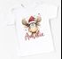 Baby Shirt kurzarm Weihnachten Weihnachtstiere Rentier Elch Kuh personalisiert mit Namen Babyshirt Jungen Mädchen SpecialMe®preview