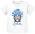 Baby Shirt kurzarm Wichtel Design Weihnachten personalisiert mit Name Weihnachtsoutfit Jungen Mädchen SpecialMe®preview