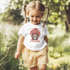 Baby Shirt kurzarm Wichtel Design Weihnachten personalisiert mit Name Weihnachtsoutfit Jungen Mädchen SpecialMe®preview