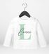 Baby-Shirt Langarm personalisiert Name Buchstabe Initiale Pastellfarben Namen Wunschname Junge/Mädchen Baumwolle SpecialMe®preview