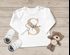 Baby-Shirt Langarm personalisiert Name Buchstabe Initiale Pastellfarben Namen Wunschname Junge/Mädchen Baumwolle SpecialMe®preview