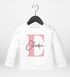 Baby-Shirt Langarm personalisiert Name Buchstabe Initiale Pastellfarben Namen Wunschname Junge/Mädchen Baumwolle SpecialMe®preview